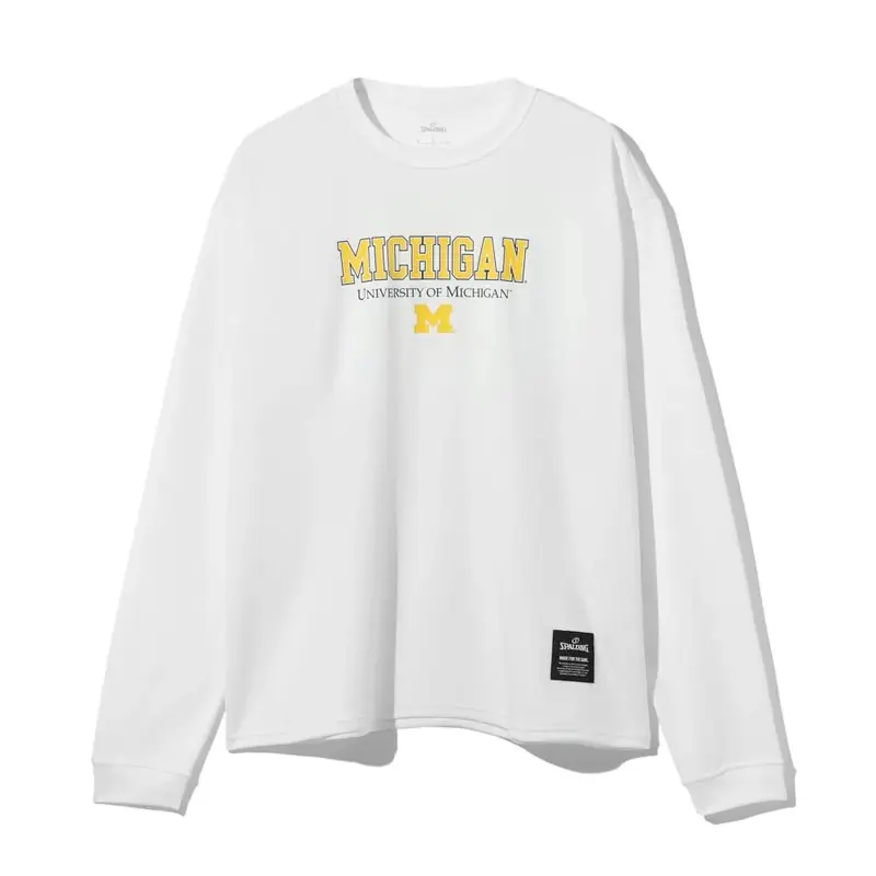 SPALDING ロングスリーブTシャツ ユニバーシティ オブ ミシガン SMT26137M 画像3