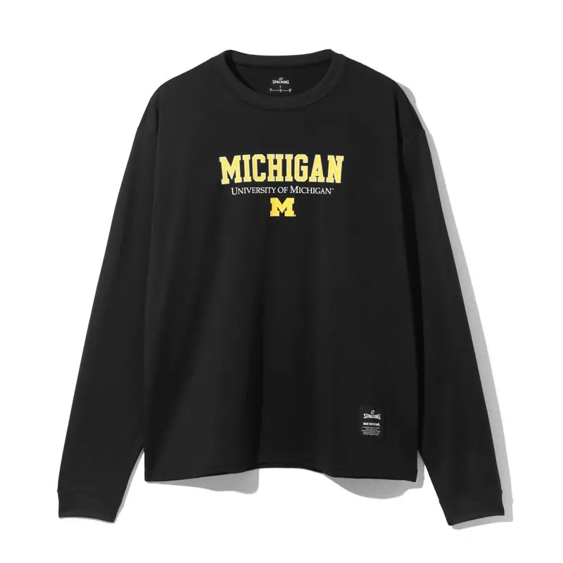 SPALDING ロングスリーブTシャツ ユニバーシティ オブ ミシガン SMT26137M 画像2