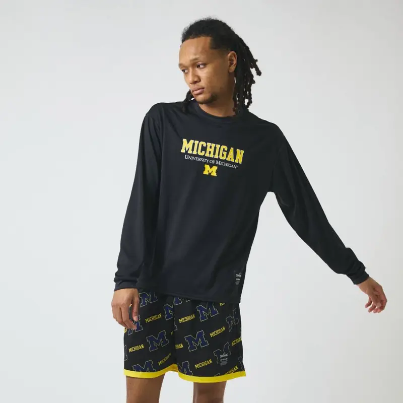 SPALDING ロングスリーブTシャツ ユニバーシティ オブ ミシガン SMT26137M 画像10