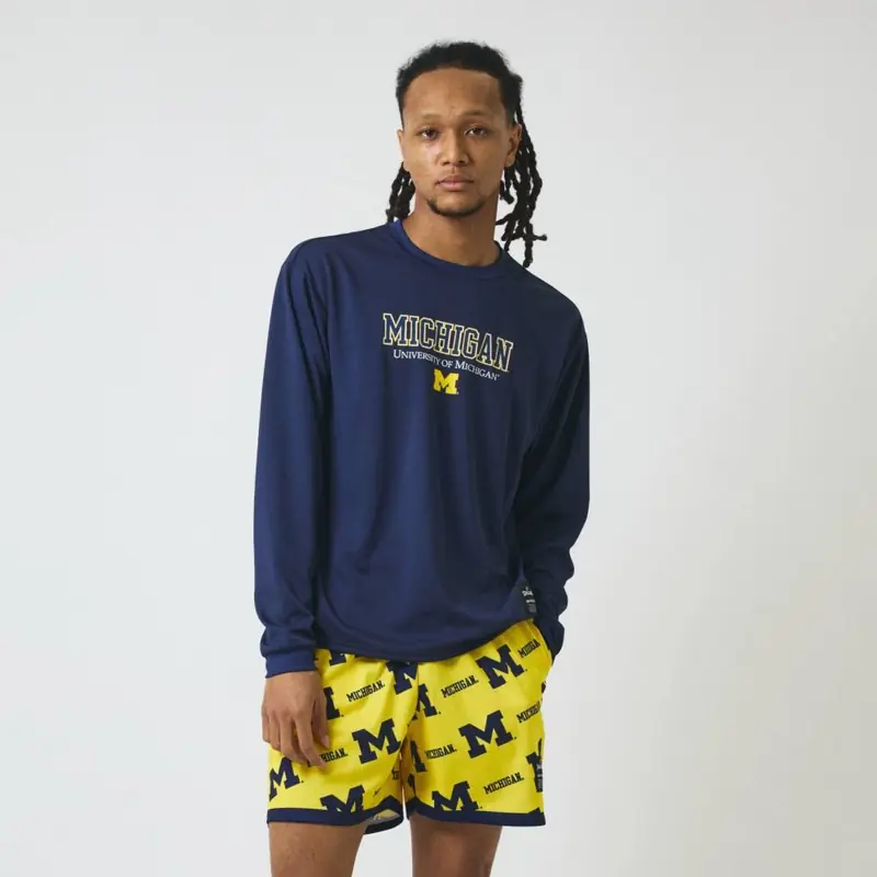 SPALDING ロングスリーブTシャツ ユニバーシティ オブ ミシガン SMT26137M 画像9