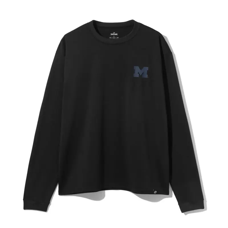 SPALDING ロングスリーブTシャツ ミシガン ユニバーシティ ウルバリンズ バスケットボール SMT26138M 画像5