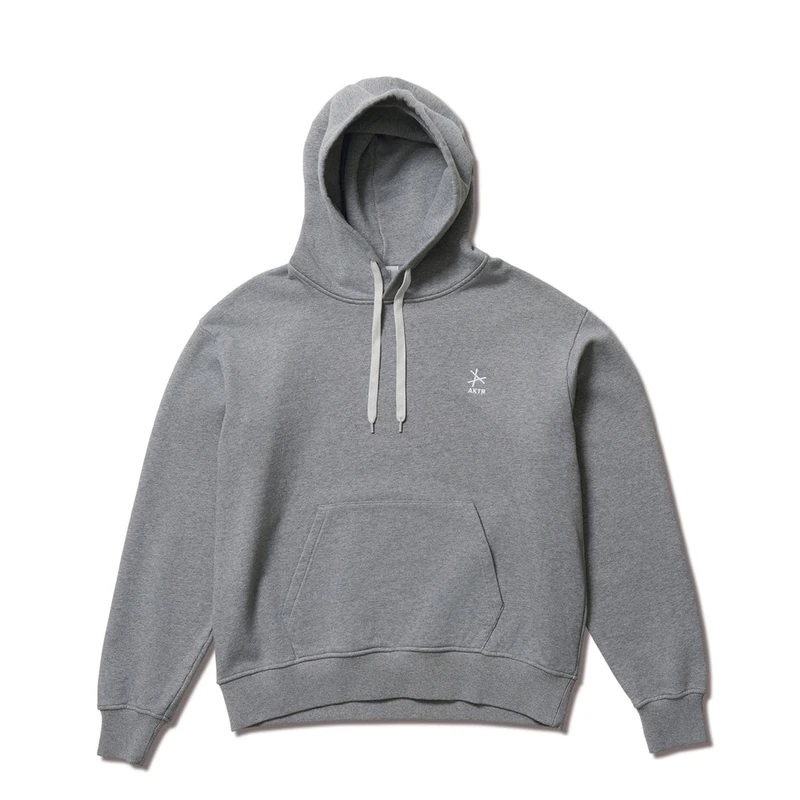 AKTR TRI-LINE AGED HOODIE GY トリラインロゴスウェットフーディー アクター 226-035010-GY