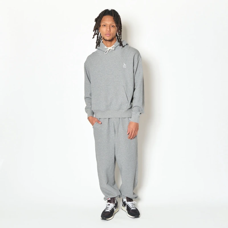AKTR TRI-LINE AGED HOODIE GY トリラインロゴスウェットフーディー アクター 226-035010-GY 画像6