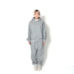 AKTR TRI-LINE AGED HOODIE GY トリラインロゴスウェットフーディー アクター 226-035010-GY 画像7