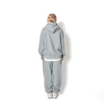 AKTR TRI-LINE AGED HOODIE GY トリラインロゴスウェットフーディー アクター 226-035010-GY 画像9