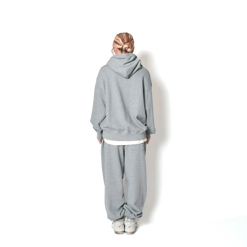 AKTR TRI-LINE AGED HOODIE GY トリラインロゴスウェットフーディー アクター 226-035010-GY 画像9
