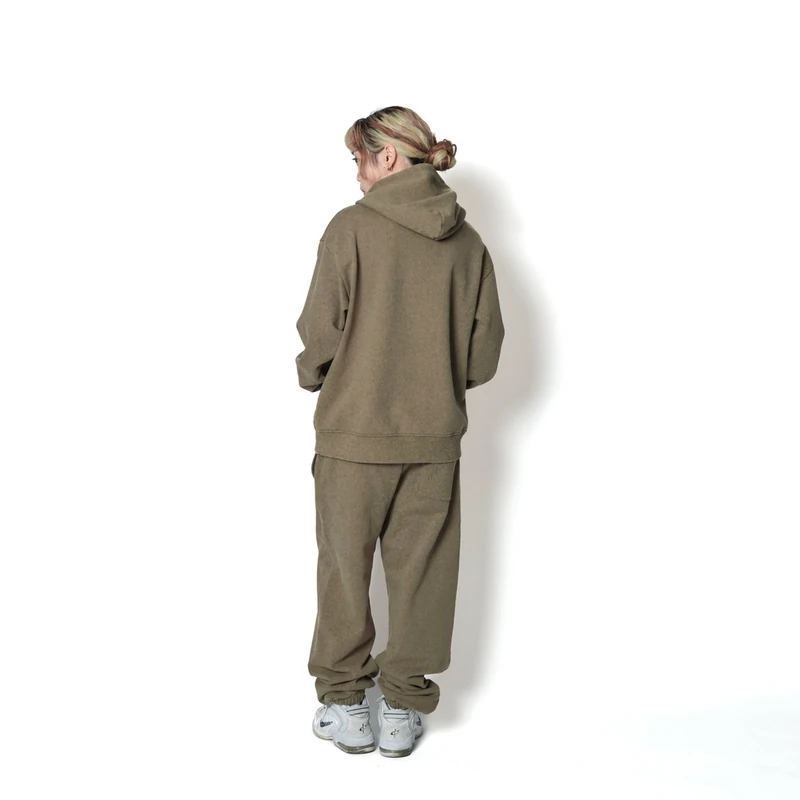 AKTR TRI-LINE AGED HOODIE KH トリラインロゴスウェットフーディー アクター 226-035010-KH 画像5