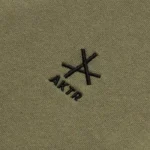 AKTR TRI-LINE AGED HOODIE KH トリラインロゴスウェットフーディー アクター 226-035010-KH 画像2