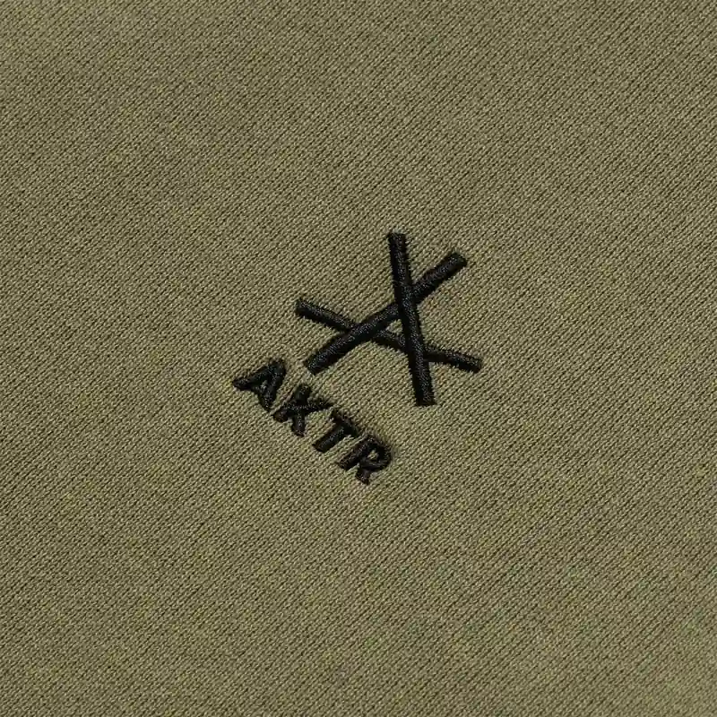 AKTR TRI-LINE AGED HOODIE KH トリラインロゴスウェットフーディー アクター 226-035010-KH 画像2