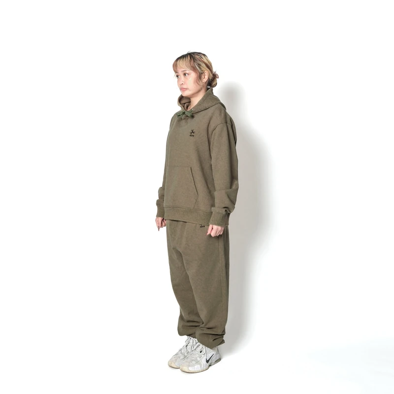 AKTR TRI-LINE AGED HOODIE KH トリラインロゴスウェットフーディー アクター 226-035010-KH 画像4