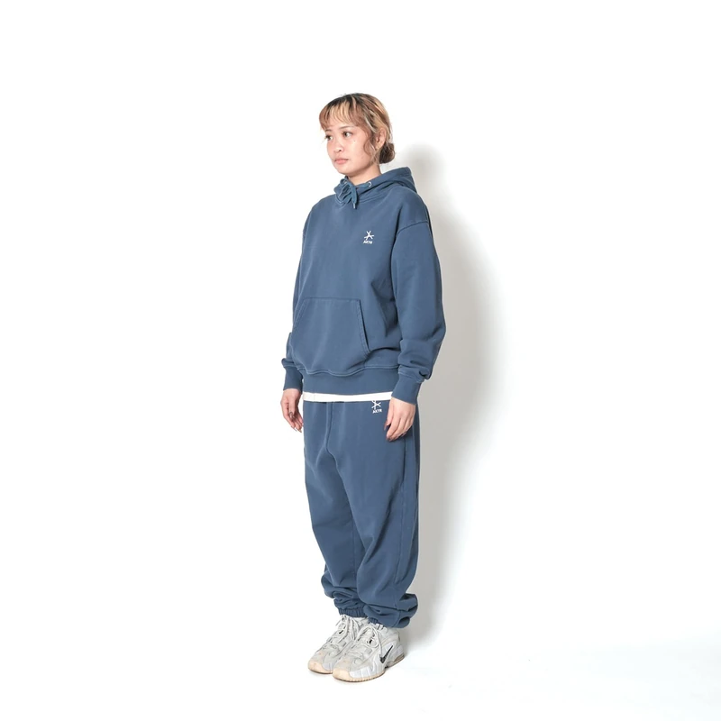 AKTR TRI-LINE AGED HOODIE SLBL トリラインロゴスウェットフーディー アクター 226-035010 画像12