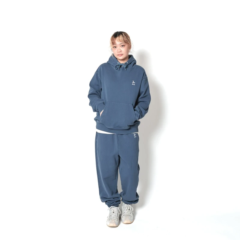 AKTR TRI-LINE AGED HOODIE SLBL トリラインロゴスウェットフーディー アクター 226-035010 画像10