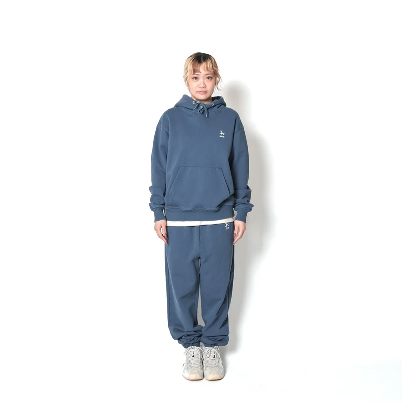 AKTR TRI-LINE AGED HOODIE SLBL トリラインロゴスウェットフーディー アクター 226-035010 画像8