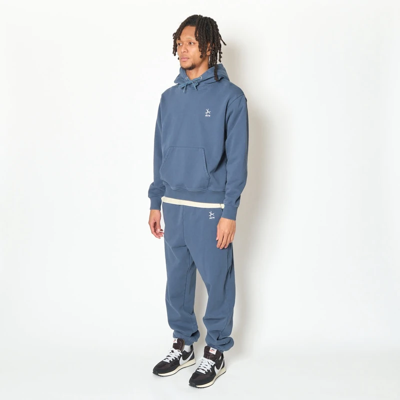 AKTR TRI-LINE AGED HOODIE SLBL トリラインロゴスウェットフーディー アクター 226-035010 画像4