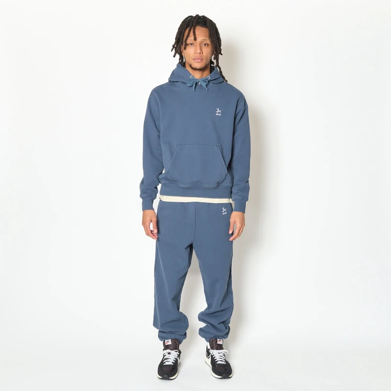 AKTR TRI-LINE AGED HOODIE SLBL トリラインロゴスウェットフーディー アクター 226-035010 画像3