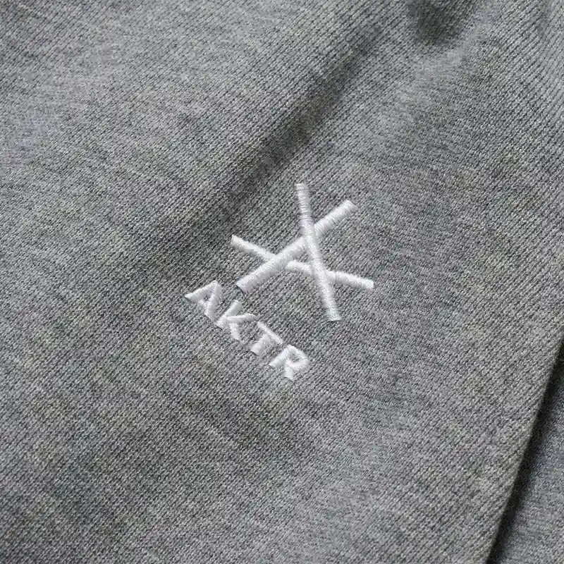 AKTR TRI-LINE AGED HOODIE GY トリラインロゴスウェットフーディー アクター 226-035010-GY 画像2