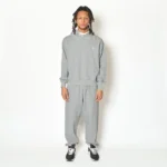 AKTR TRI-LINE AGED SWEAT PANTS GY トリラインスウェットパンツ 226-036020-GY 画像7