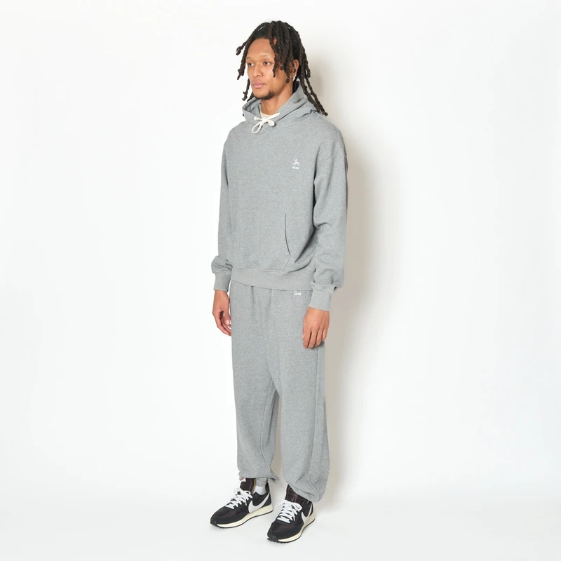 AKTR TRI-LINE AGED SWEAT PANTS GY トリラインスウェットパンツ 226-036020-GY 画像6