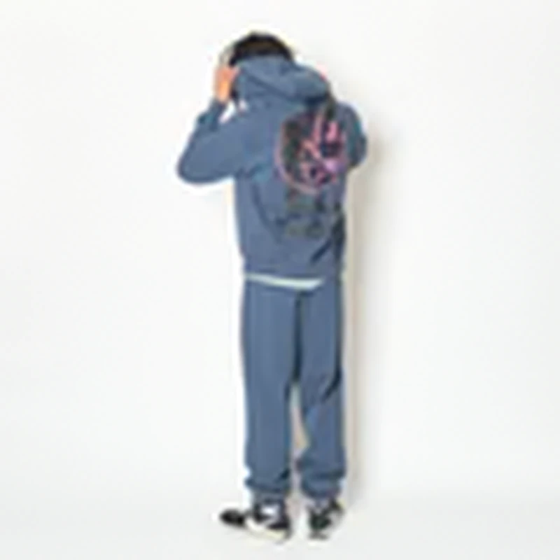 AKTR TRI-LINE AGED SWEAT PANTS GY トリラインスウェットパンツ 226-036020-SLBL 画像10