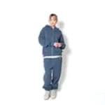 AKTR TRI-LINE AGED SWEAT PANTS GY トリラインスウェットパンツ 226-036020-SLBL 画像5