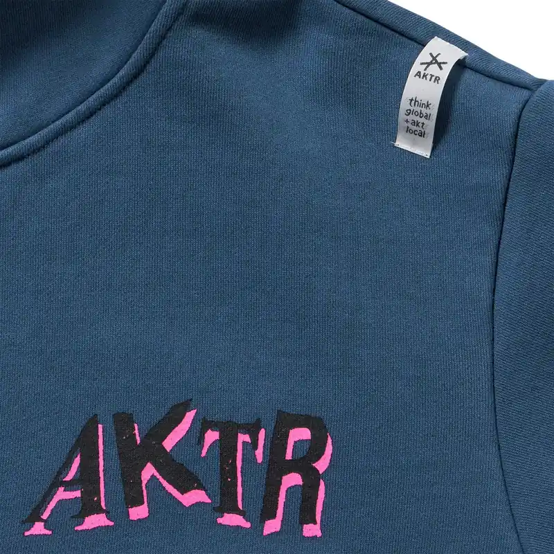 AKTR F.A DESTROY BALL AGED ZIP HOODIE BL スウェットジップフーディー アクター 226-037010-BL 画像3