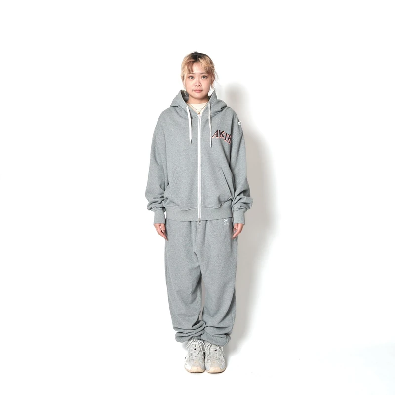AKTR F.A DESTROY BALL AGED ZIP HOODIE GY スウェットジップフーディー アクター 226-037010-GY 画像11
