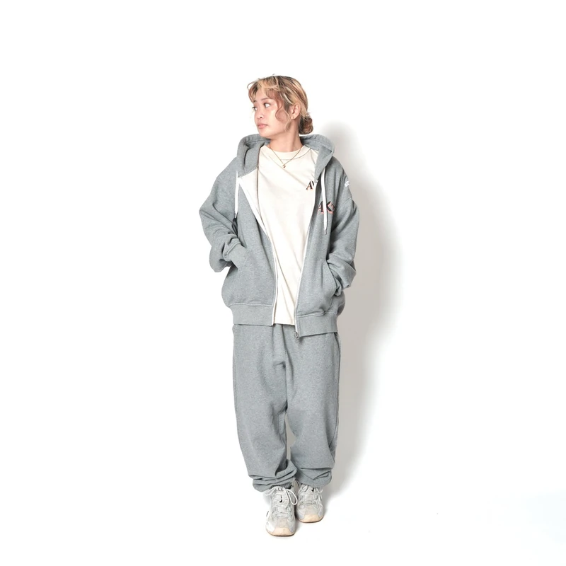 AKTR F.A DESTROY BALL AGED ZIP HOODIE GY スウェットジップフーディー アクター 226-037010-GY 画像16