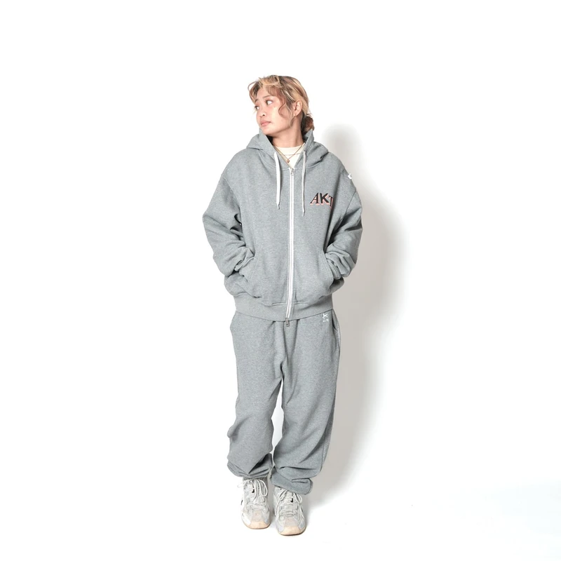 AKTR F.A DESTROY BALL AGED ZIP HOODIE GY スウェットジップフーディー アクター 226-037010-GY 画像13