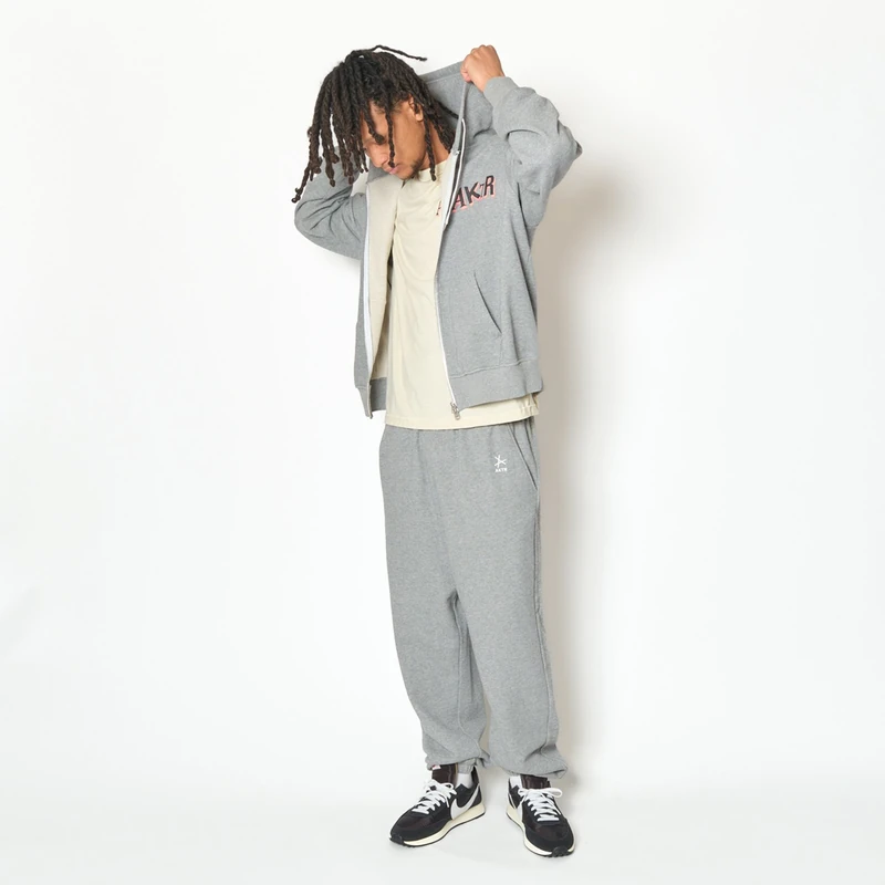 AKTR F.A DESTROY BALL AGED ZIP HOODIE GY スウェットジップフーディー アクター 226-037010-GY 画像9