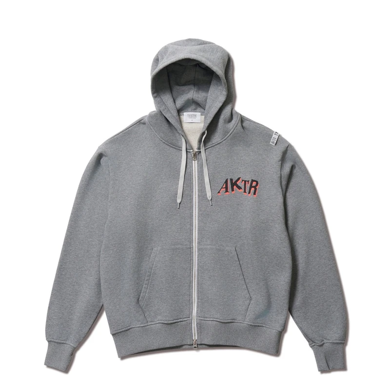 AKTR F.A DESTROY BALL AGED ZIP HOODIE GY スウェットジップフーディー アクター 226-037010-GY