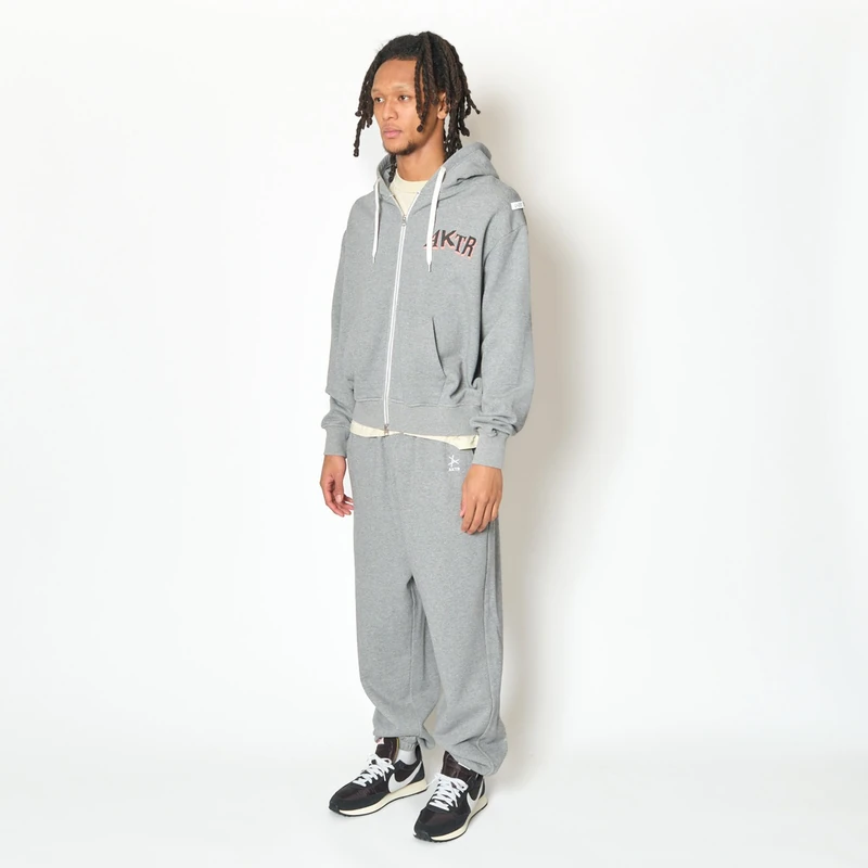 AKTR F.A DESTROY BALL AGED ZIP HOODIE GY スウェットジップフーディー アクター 226-037010-GY 画像7