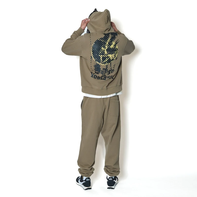 AKTR F.A DESTROY BALL AGED ZIP HOODIE KH スウェットジップフーディー アクター 226-037010-KH 画像9
