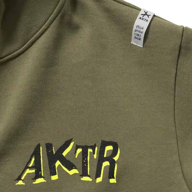 AKTR F.A DESTROY BALL AGED ZIP HOODIE KH スウェットジップフーディー アクター 226-037010-KH 画像4