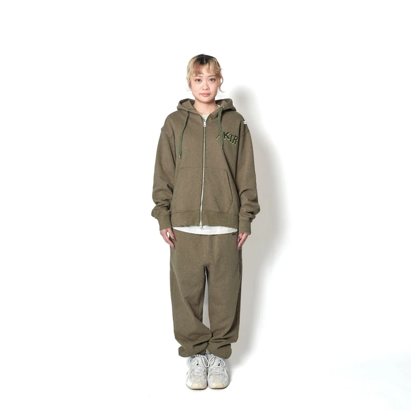 AKTR F.A DESTROY BALL AGED ZIP HOODIE KH スウェットジップフーディー アクター 226-037010-KH 画像11