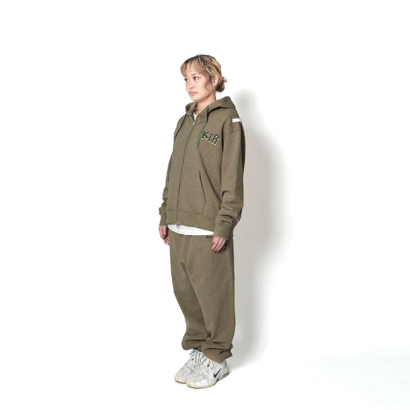 AKTR F.A DESTROY BALL AGED ZIP HOODIE KH スウェットジップフーディー アクター 226-037010-KH 画像15