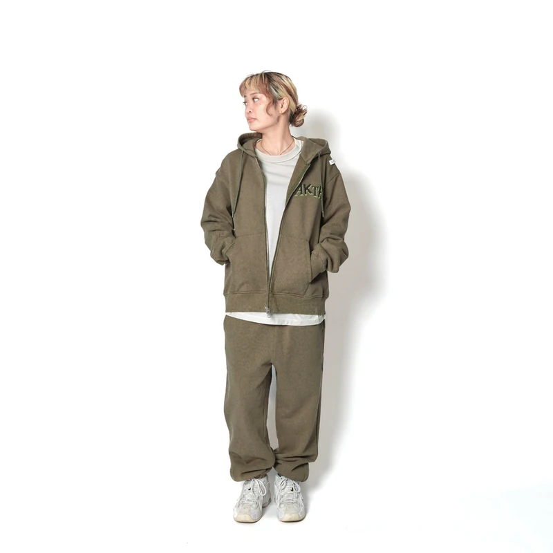 AKTR F.A DESTROY BALL AGED ZIP HOODIE KH スウェットジップフーディー アクター 226-037010-KH 画像12