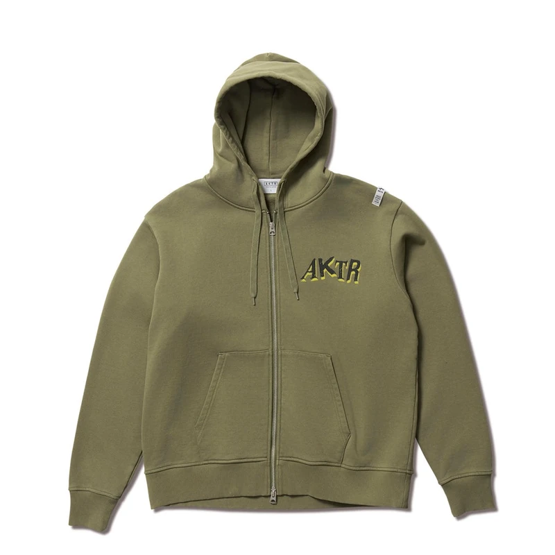 AKTR F.A DESTROY BALL AGED ZIP HOODIE KH スウェットジップフーディー アクター 226-037010-KH