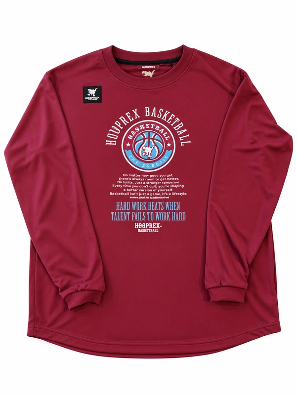 HOOP REX HOOPREX フープレックス ロングTシャツ 長袖 バスケ HRXLT-059 画像6