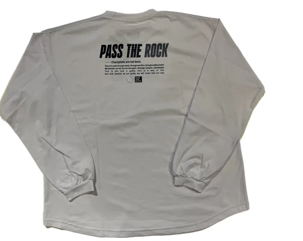 PASS THE ROCK パスザロック LONG SLEENE SHIRT バスケ PTR-6830 画像3